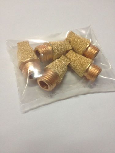 BRASS 1/8 BSPT PNEUMATIC MUFFIER AIR BREATHER PACK OF 5