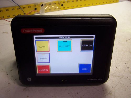 GE QUICKPANEL VIEW OPERATOR INTERFACE IC754VSL06CTD-SN 24 VDC ES0622 SCREEN 6&#034;