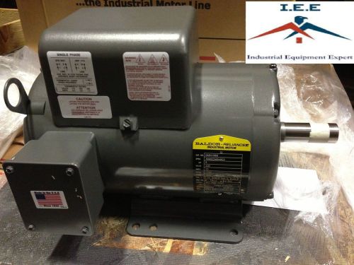 New baldor 5 hp 1 ph air compressor electric motor 184t fr 230v for sale