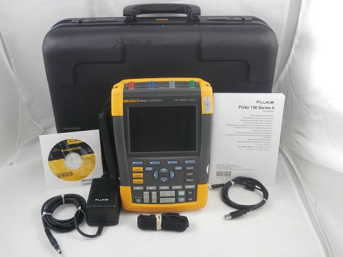 Fluke 190-204/AM/S ScopeMeter Series II w/SCC290 Kit