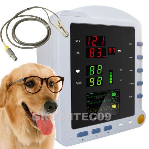 Vet veterinary vital sign portable patient monitor nibp, pr, spo2 monitor,contec for sale