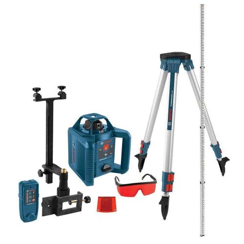 Bosch grl240hvck-rt self-leveling rotary laser level kit for sale