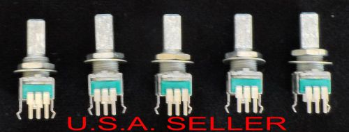 5 Pcs.- 50K OHM Alps Taper Rotary Potentiometers Variable Resistor Center Detect