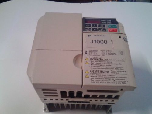 New yaskawa j1000 drive cimr-ju2a0020baa 200-240v 3-phase 5/5hp for sale