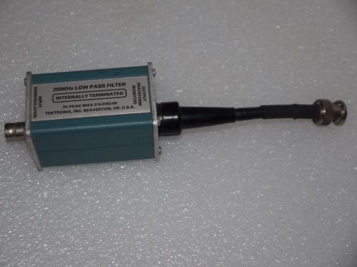 TEKTRONIX 250 KHZ LOW PASS FILTER INTERNALLY TERMINATED 3V PEAK MAX 015-0352-00