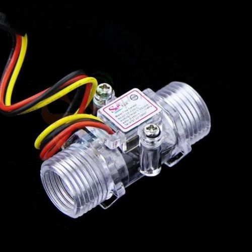 1pcs water flow control switch hall effect sensor flowmeter counter 1-30l/min for sale