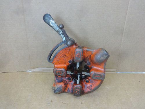 Ridgid no. 504 pipe machine treading die holder 2-4&#034; for sale