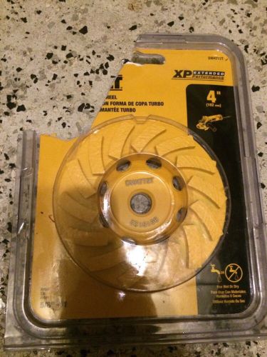 DEWALT DW4772T 4-Inch XP Turbo Diamond Cup Wheel NEW