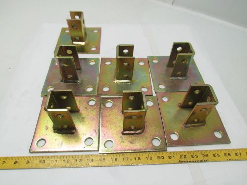 T&amp;B Thomas &amp; Betts AP 232SQ Superstrut Steel Square Post Base GoldGalv Lot of 7