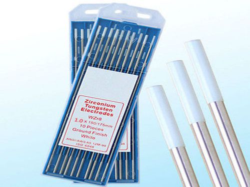 10,.040&#034;*7&#034;(1.0*175mm),White WZ8,0.8% Zirconiated Tungsten Welding TIG Electrode