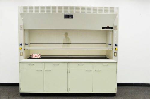 8&#039; kewaunee supreme air laboratory chemical fume hood (h493) for sale