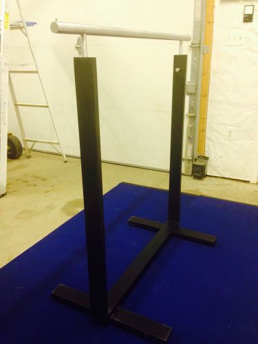 HEAVY DUTY BALLET BAR GARMENT DISPLAY FIXTURE RACK - Matte Black Base