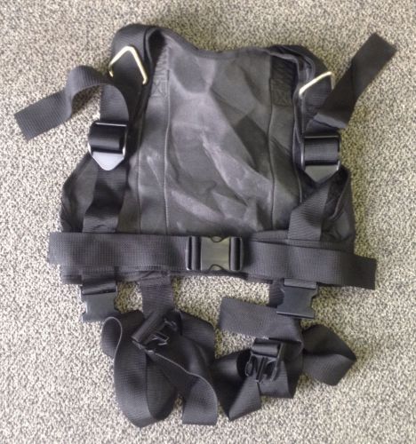 Medium Heavy Duty Black Harness Vest