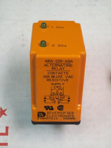 DIVERSIFIED ELECTRONICS ARA-120-ADA ALTERNATING RELAY 120V 10A