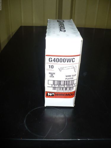 Wiremold G40000WC Wire Clip, Plated, Box of 10, New