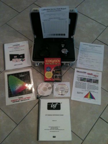 SENCORE COLORPRO-V (CP5) WITH COLORPRO-6000 SOFTWARE, AND ISF SEMINAR GUIDE!!!!!