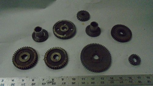 MACHINIST TOOLS LATHE MILL Machinist Lot of Machine Gears dhgd