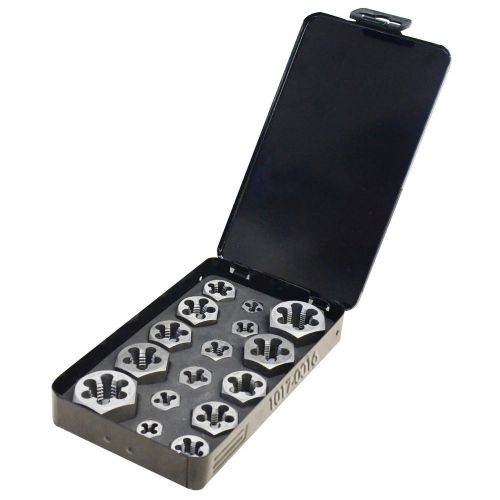 16 piece 1/4-3/4&#034; hexagon rethreading die set (1017-0016) for sale