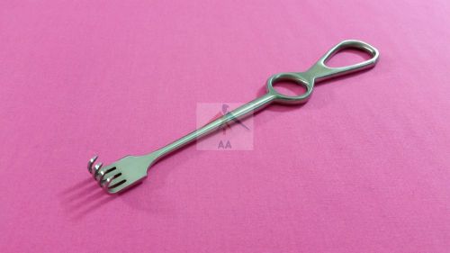 PREMIUM O.R GRADE VOLKMAN HOOK RETRACTOR 8.5&#034; SHARP 4-PRONGS RING HANDEL