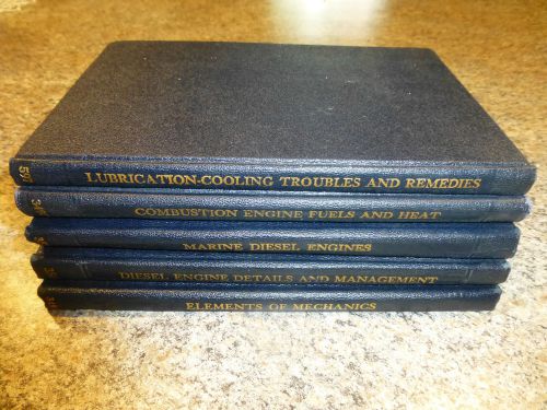 Lot of 5 international library books  combustion engine mechanics 349c,352d,348b for sale