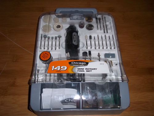 CHICAGO  149 PIECE TOOL SET  MINI ROTARY TOOL SET