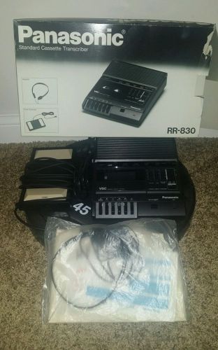 Panasonic RR-830 Transcriber with RP-2692 Foot pedal &amp; Headphones