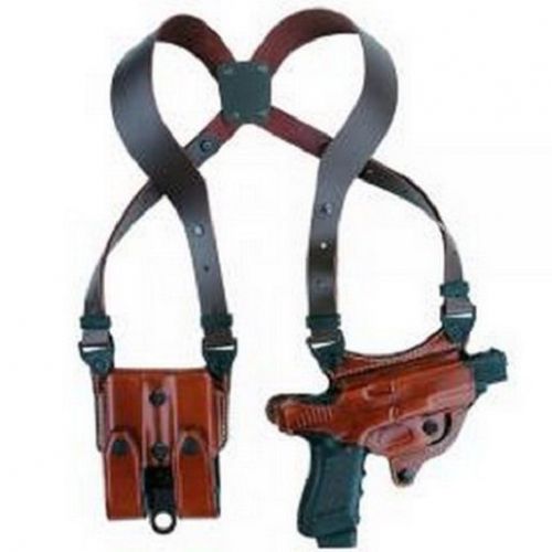 Aker Leather H107TPRU-CO1911 Flatsider XR7 Shoulder Holster Tan RH For Colt 1911