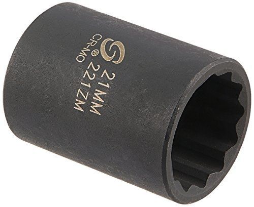 Sunex 221zm 1/2-inch drive 21-mm 12-point impact socket for sale