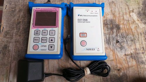 AFL Noyes OPM5 2D Fiber Optic Power Meter &amp; OLS1 DUAL LS1D UCI OPITCAL LIGHT