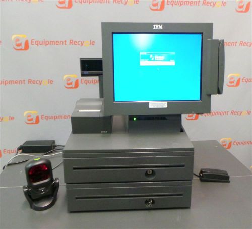 IBM Windows XP POS Cash Register System Retail Point Of Sale Terminal Scanner