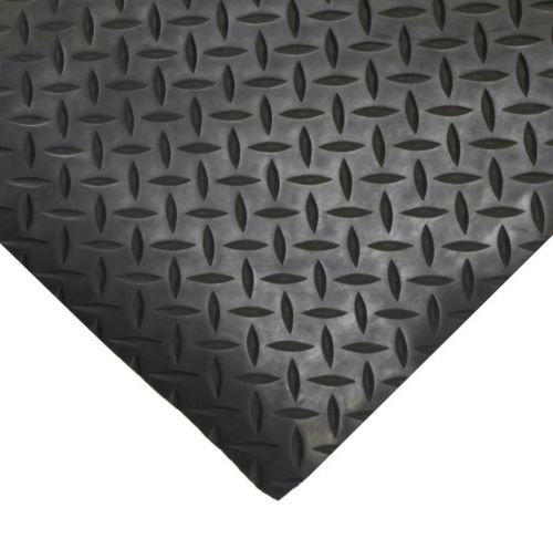 Rubber Floor Mat Work Protection Matting Diamond Plate Runner Garage 8ft X 48in