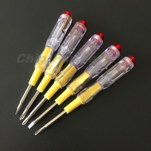 Voltage Test Pen Handle Slotted Tip Double-end Screwdriver 100V-1000V