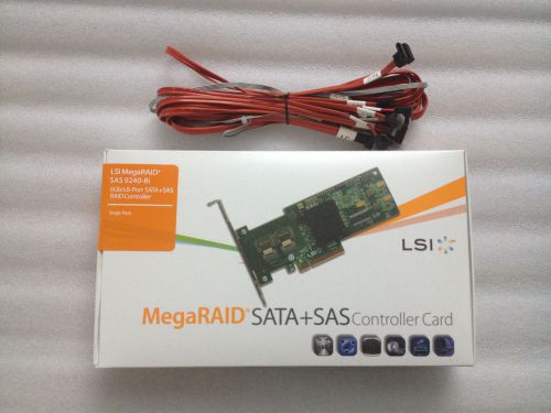 CABLE + LSI SAS 9240-8i 6Gbps 8 Ports SAS/SATA 8-Port PCI-e RAID Controller Card