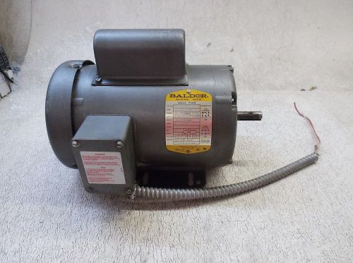 BALDOR 1/2 HP MOTOR 1140 RPM, 115/208-230 VOLT, FR 56/56H, 1 PHASE (USED)