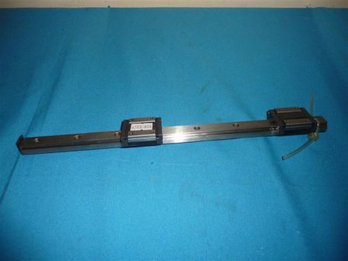 THK RSR15ZM (2) Linear Blocks w/ 117 Rail 31cm