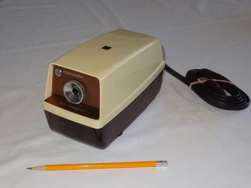 Vintage Panasonic KP-33N Electric Pencil Sharpener Point-O-Matic Light Auto Stop