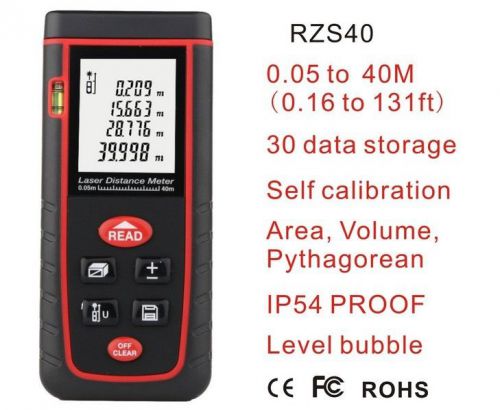 Laser distance meter 40m ruler laser rangefinder range finder  area/volume tool for sale