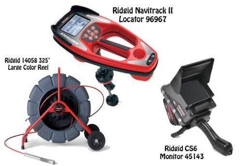 Ridgid 325&#039; Color Reel (14058) Navitrack II Locator (96967) CS6 (45143)