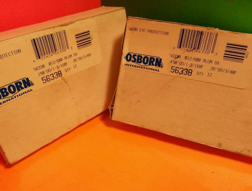 OSBORN INTERNATIONAL 56338 ALUMN OXIDE BRUSHES QTY 12 190&#034;OD/1-3/16BF lot of 2