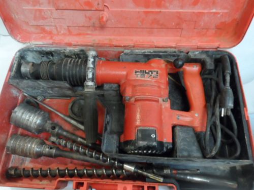 Hilti Te-72 Demolition Hammer Drill With Bits &amp; Case (7789-1)