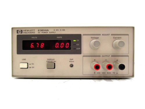 HP/Agilent E3614A 48Watt DC Power Supply 0-8V, 0-6A