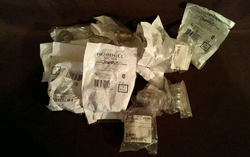 15 Hubbell SHC1024 Cord Connectors Aluminum NPT 1/2&#034;,Liquid tight brown .50-.62&#034;