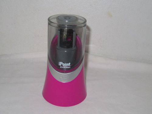 Westcott iPoint Evolution Battery Pencil Sharpener HOT Pink Titanium Blades