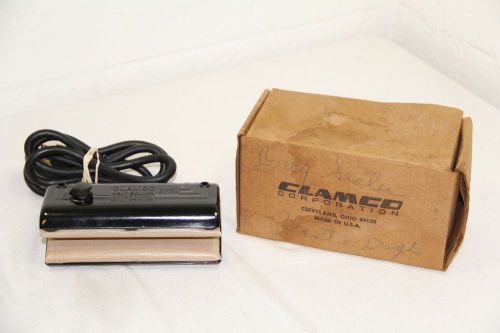 Vtg CLAMCO No.70 Heat Sealer Cleveland Lathe &amp; Machine Co Bakelite 300W WORKS!