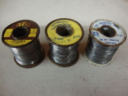 KESTER 44 Resin core 60/40 DIA .032 Core 66 + 2 other 1 LB SPOOLS (3lbs)