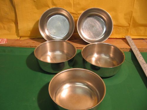 LOT OF 5 VOLLRATH 87420 STAINLESS STEEL BOWLS