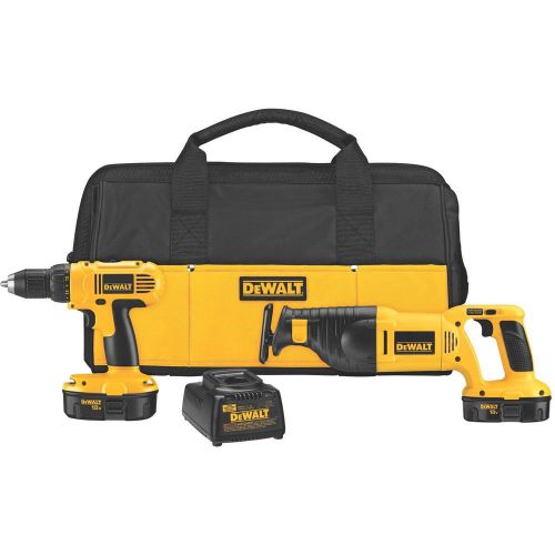 DEWALT DC759CA 18-Volt Compact Drill/Reciprocating Saw Combo Kit