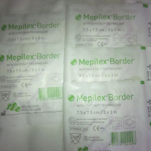 Mepilex Border 3&#034;x3&#034; x5 Wound Dressing REF 281200 Dressing wound care