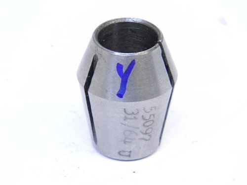 USED UNIVERSAL ENGINEERING 31/64&#034; DOUBLE TAPER SERIES &#034;Y&#034; COLLET .4844&#034;