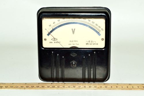 Vintage analog device bakelite panel voltmeter e59k ac 0-150 v russian soviet for sale